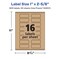 Avery Kraft Brown Rectangle Labels with Sure Feed, 1" x 2-5/8"